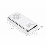 Metal Silver Bar Paperweight Decorative Showpiece for Office Table | Luxury Style Gift Item for Birthday Anniversary | Jewelry Shop Decor (Copy) - Image 4