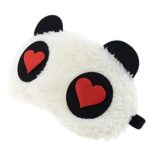 Panda Sleeping Plush Eye Mask Nap Eye Shade Cartoon Blindfold Sleep Eyes Cover Sleeping Travel Rest Eye Patch Sleep Mask (Love Eyes) - Image 2