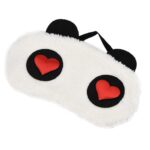 Panda Sleeping Plush Eye Mask Nap Eye Shade Cartoon Blindfold Sleep Eyes Cover Sleeping Travel Rest Eye Patch Sleep Mask (Love Eyes) - Image 8