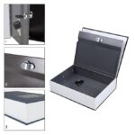 Metal Booksafe Style Cash Box with Lock (Brown) - Image 2