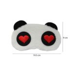Panda Sleeping Plush Eye Mask Nap Eye Shade Cartoon Blindfold Sleep Eyes Cover Sleeping Travel Rest Eye Patch Sleep Mask (Love Eyes) - Image 4