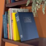 Metal Booksafe Style Cash Box with Lock (Brown) - Image 4