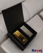 Gold & Silver Bar Shape Metal Paperweight with Premium Black Gift Box & Gift Wrap - Image 8