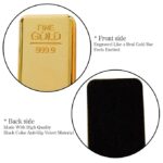 Biscuit Bar Shape Metal Paper Weight, Decorative Showpiece for Office Table, Jewellery Shop Decor, Luxury Style Gift Item for Birthday Anniversary - Image 3