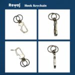 Heavy Duty Metal Keychain with Clip Hook & 2 Detachable Key Rings (LK8045) - Image 11