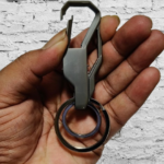 Heavy Duty Metal Keychain with Clip Hook & 2 Detachable Key Rings (LK9010)