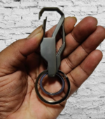 Heavy Duty Metal Keychain with Clip Hook & 2 Detachable Key Rings (LK9010)