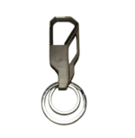 Heavy Duty Metal Keychain with Clip Hook & 2 Detachable Key Rings (LK9010) - Image 2