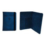 Wallet Case Organiser for Passport, Credit Cards, ID Cards & Boarding Passes for Travel (Blue) - Image 4