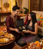 Gold & Silver Bar Shape Metal Paperweight with Premium Black Gift Box & Gift Wrap - Image 3