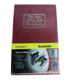 Metal Booksafe Style Cash Box with Lock (Brown) - Image 8