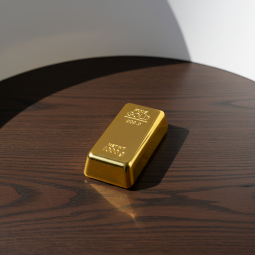 Biscuit Bar Shape Metal Paper Weight, Decorative Showpiece for Office Table, Jewellery Shop Decor, Luxury Style Gift Item for Birthday Anniversary