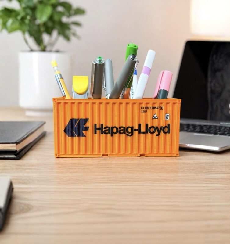 Shipping Container Shape Pen Stand